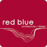 red blue architecture + design Logo