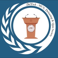 DelTech - MUN, Debating & Quiz Society Logo