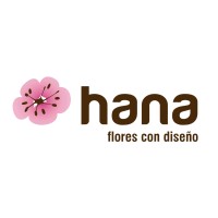 Hana flores con diseño Logo