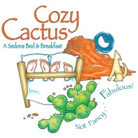 The Cozy Cactus... A Vacation Destination Logo