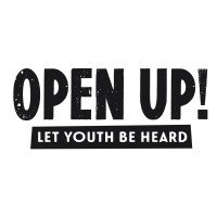 Open Up! Let youth be heard Logo