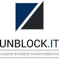 UNBLOCK.IT Leading Business Transformation Logo