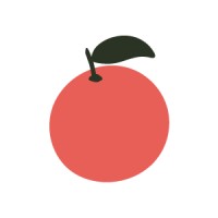 pinkish orange Logo
