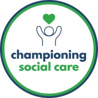 Championing Social Care 💚💙 Logo
