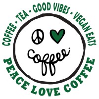 Peace Love Coffee, Vegan Café and Market Logo