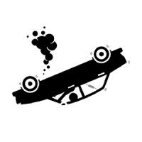 Flipped Car Marketing Logo