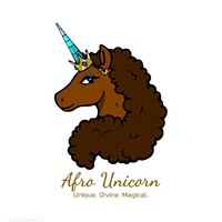 Afro Unicorn Logo