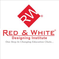 Red & White Designing Institute Logo
