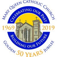 Mary Queen Catholic Church, Friendswood, Texas Logo