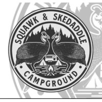 Squawk & Skedaddle Campground Logo
