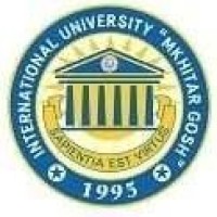 Mkhitar Gosh Armenian-Russian International University Logo