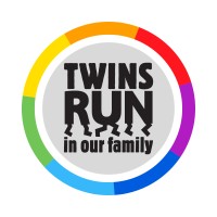 TWINS RUN in Our Family Logo