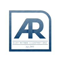 Ajay Rathod Illustrations Logo