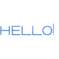 Hello! and company Logo