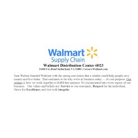 Walmart Distribution Center #6023 Logo