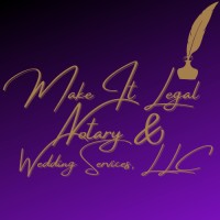 Make It Legal Notary & Wedding Services LLC Logo