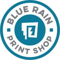 Blue Rain Print Shop Logo