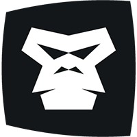 Block Ape Scissors Logo