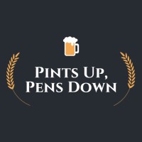 Pints Up, Pens Down Logo