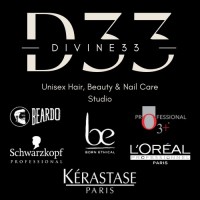 Divine33 Unisex Hair & Beauty Studio Logo