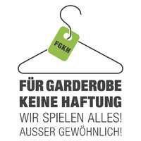 Für Garderobe keine Haftung Logo
