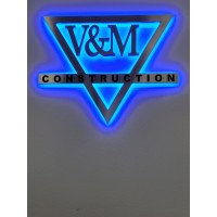 V & M Construction Logo
