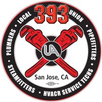 UA Local 393 - Plumbers, Steamfitters, and HVACR Service Technicians Logo