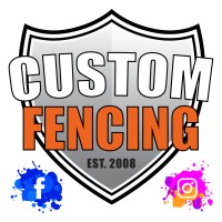 CUSTOM FENCING Logo