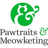 Pawtraits & Meowketing Logo