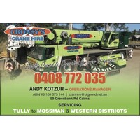 Crossys Crane Hire Logo