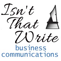 Isnt That Write | B2B/B2C MarCom | Editing Svcs | Design | Layout | Training Logo