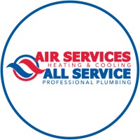 Air Services Heating, Cooling, and All Service Professional Plumbing Logo