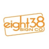 Eight38 Sign Co. Logo