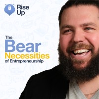 The Bear Necessities Podcast Powered by Rise Up Media + Coaching Logo