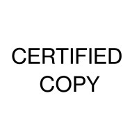 CERTIFIED COPY Logo