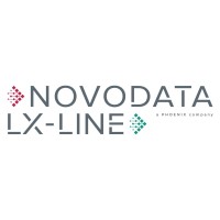 NOVODATA Plc. & LX-Line Ltd. Logo