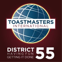 District 55 Toastmasters Logo