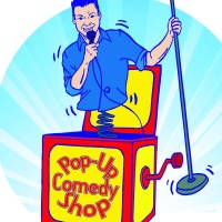 Pop-Up Comedy Shop Logo
