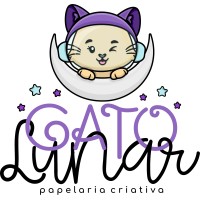 Gato Lunar Papelaria Logo