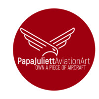PapaJuliett Aviation Art Logo