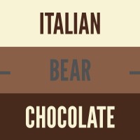 Italian Bear Chocolate Logo