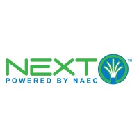 NEXT, Powered by NAEC Logo