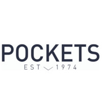 Pockets Menswear TX. Logo