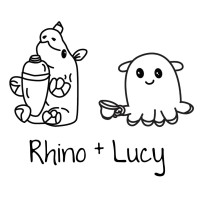 Rhino and Lucy Logo