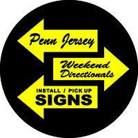 Penn Jersey Weekend Directional Signs Logo