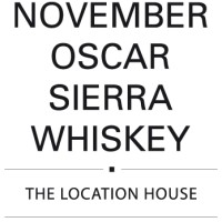 NOVEMBER OSCAR SIERRA WHISKEY - The Location House Logo