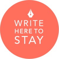 Write Here to Stay | Communication Matters Logo