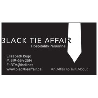 Black Tie Affair Hospitality Personnel Logo
